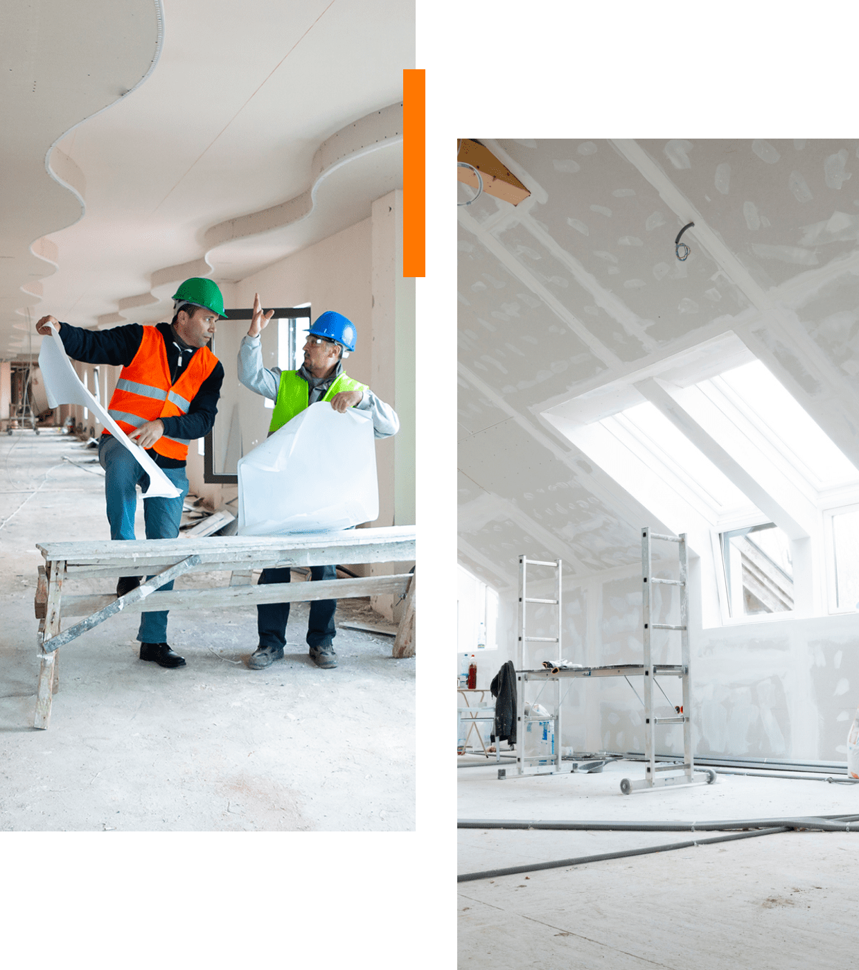 Renovation site with skylight