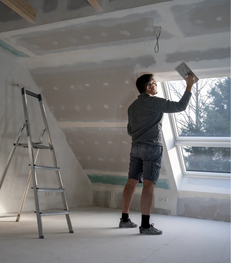 Home improvement with ladder